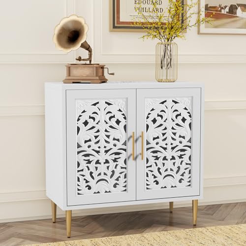 Wooden Sideboard Storage Cabinet with 2...