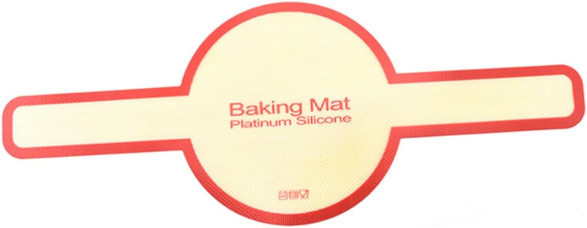 PRETYZOOM 1pc Baking Mat Baking Pans Loaf Bread Roasting Pan Oven Macarons Cookies Dough Rolling Pad Silicone Grill Mat Baking Cake Pad Kitchen Supply Baking Supply Red Bakeware Accessories