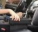 RIOROO 2PC Console Side Pocket,Car Seat Caddy Catcher Gap Filler and Organizer -Fills the Gap between the Seat in the Car(Black)