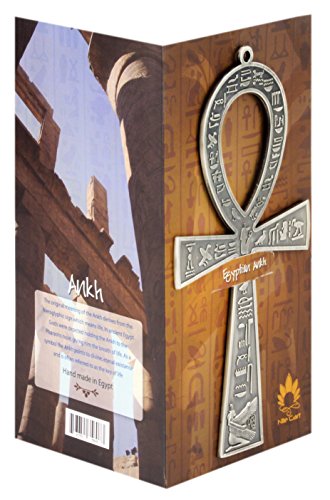 NileCart™ 8.5" Large metal Egyptian ANKH cross made in Egypt (Antique Silver) - Image 3