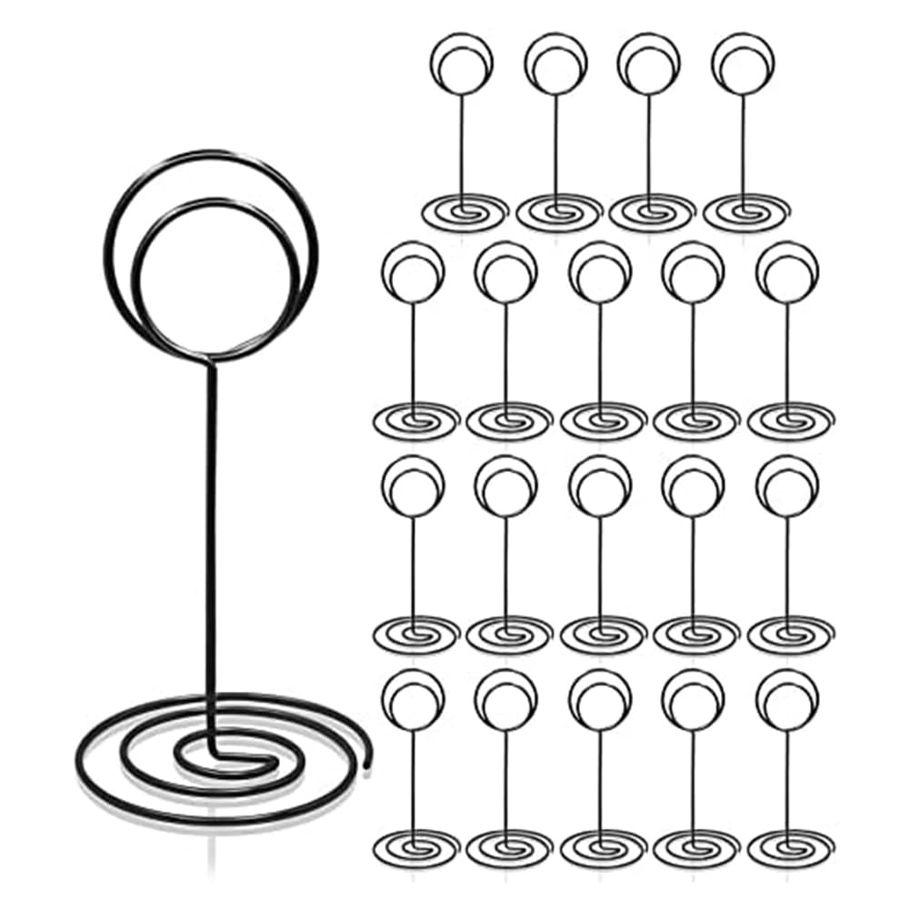 CTRLZS 20Pcs - 3.35 Inch Table Number Holders Place Card Holder Table Number Stands for Wedding Party Graduation Reception A