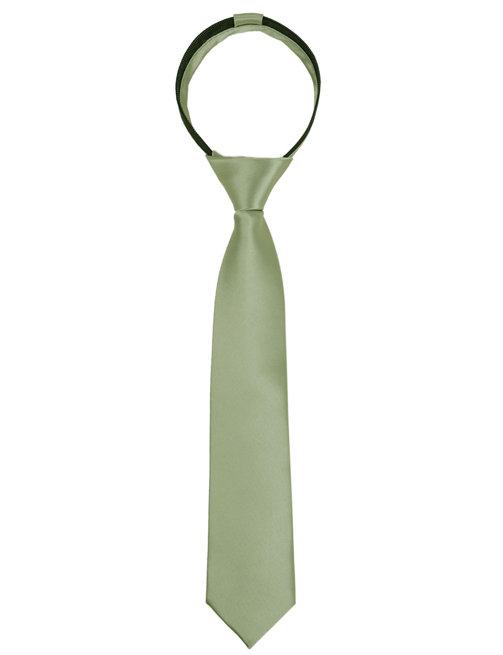 Alizeal Corbata Pre-atada con Goma Elástica,Ancho de 6cm, Color Sólido