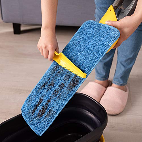 Yocada Microfiber Spray Mop with Total 2 Washable Mop Pad for Hardwood Ceramic Marble Tile Laminate Home Kitchen Floor Cleaning Wet and Dry Easy Wring 600ml