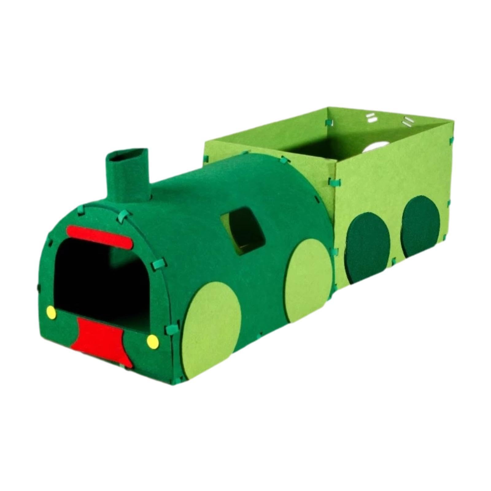 Tunnel pour Chats avec Entrées et Cachette, Idéal pour Les, Chatons et Petits Animaux, 2 Volets
