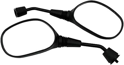 MMG Juego de espejos ajustables de ajuste universal, rosca derecha/derecha de 0.315 in, negro plano, scooter de motocicleta (MYKM0106)