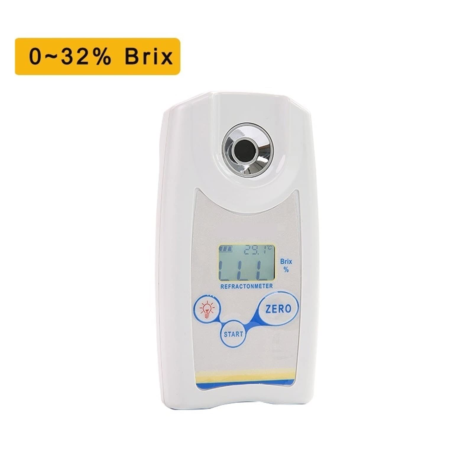 Refractómetro Brix, Refractómetro digital Medidor Brix Densímetro Saccharímetro for frutas Beer Beer Alcohol Concentration de concentración de azúcar 0.0-53%3% para elaboración de vino, elaboración de