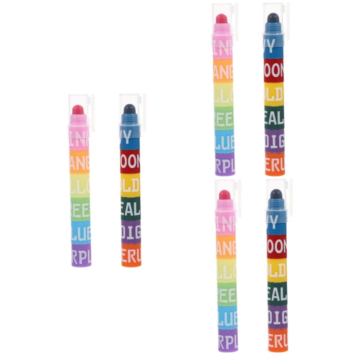 NUOBESTY Lot De 6 Surligneurs De Couleurs Assorties Pour Étudiants Et Adultes Outils De Prise De Notes