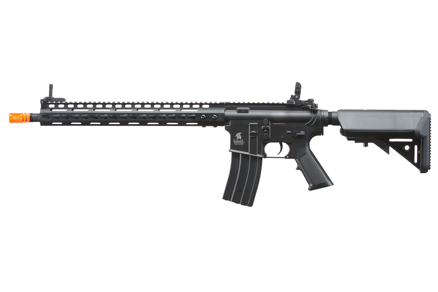 Lancer Tactical 15'' Keymod Carbine RIS M4 Airsoft AEG Rifle-Black-Battery & Charger Included
