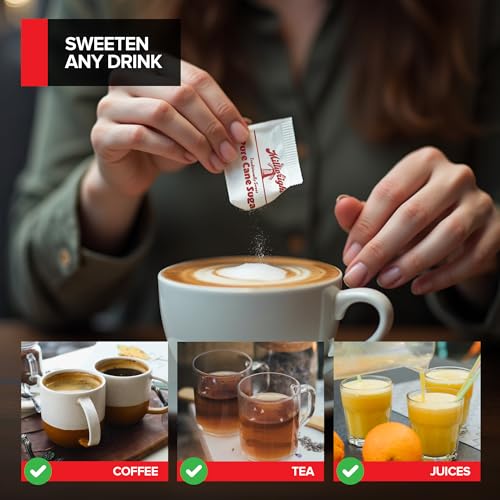 Image of Bulk Sugar Packets, 20 Count - Individual Servings of White Sugar Packets for Coffee and Tea, Granulated Sugar Packs Great for Restaurants, Coffee Shops, Offices, Schools, and More