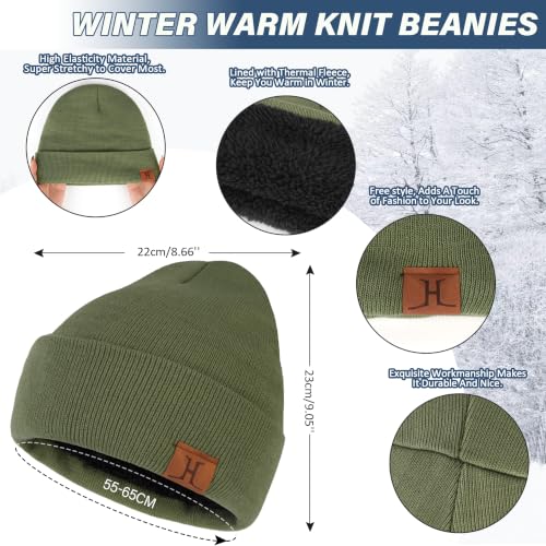 Image of FZ FANTASTIC ZONE Winter Beanie Hats Scarf Touchscreen Gloves for Men Women
