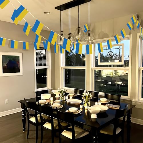 Ukraine string flag fanion bannières de 38 drapeaux 33 pieds Anley