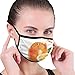 Produktbild Maske Comfortable Windproof mask,Watercolor Stylized Orange Sweet Yummy Kitchen Natural Organic Winter Motif,Printed Facial Decorations for Women and Men