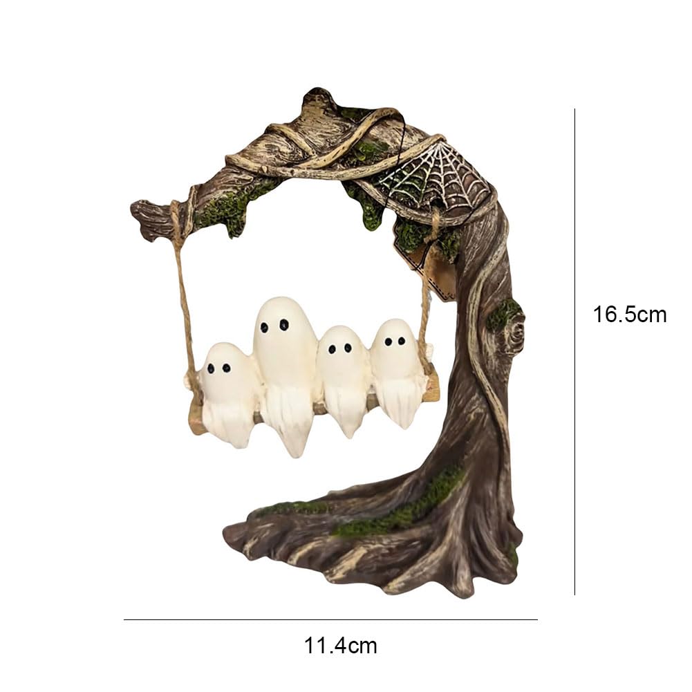 Halloween Cute Swing duch zabawny wiszące ozdoby do biura (A)