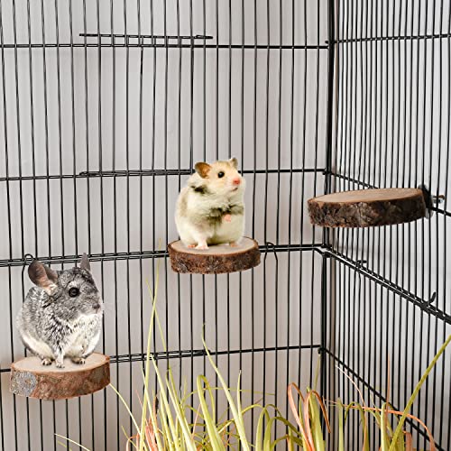 Image of 9 PCS Natural Wood Bird Perch, Wooden Parrot Perch Stand Bird Cage Branches Platform Accessories for Parakeets Cockatiels Conures Macaws Finches Love Birds