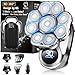9D Electric Head Shaver for Bald Men, Upgraded 5-in-1 Head Shaver for Bald Men, Waterproof Wet/Dry Grooming Kit Electric Shaver for Men, Cordless Rechargeable Bald Head Razor for Home&Travel
