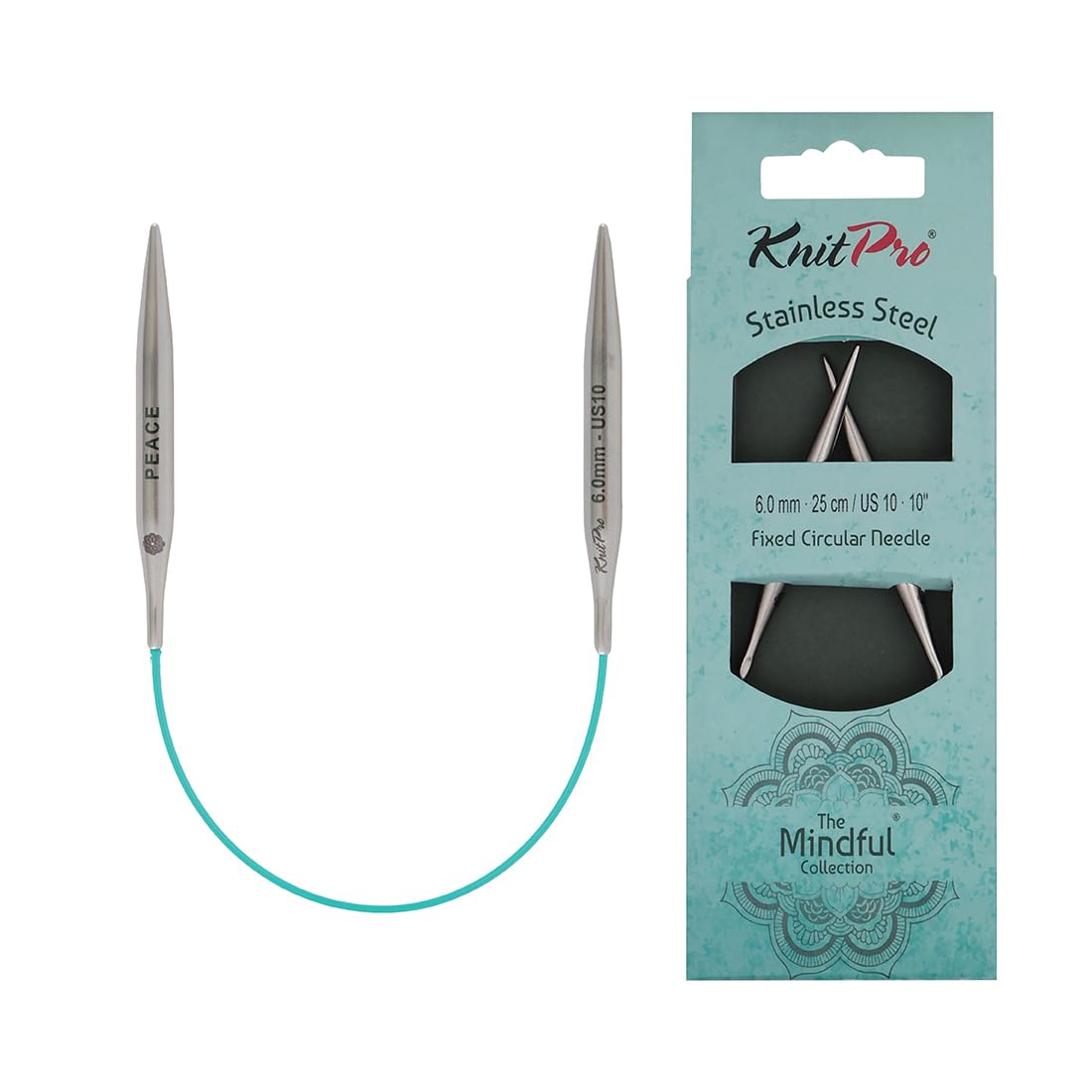 KnitPro The Mindful Collection Fixed Circular Needles 10" (25cm) | Size 6.00mm โ image 1