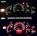 WLJH Red Dash Instrument Speedometer Cluster Gauge Led Light Kit Fits 1992-2000 Honda Civic EG EX EK EJ SRS DX LX SI HX Civic Del Sol, Pack of 23