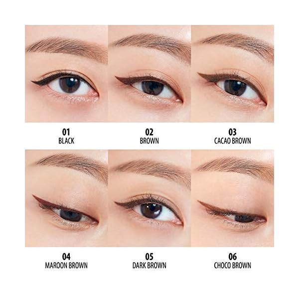 CLIO-Sharp-So-Simple-Waterproof-Pencil-Eye-Liner-01-BLACK-Single CLIO Sharp So Simple Waterproof Pencil Eye Liner, Micro Precision Tip (2mm), Twist Up, Self-Sharpening, Long Lasting, Smudge-Resistant, High-Intensity Color, Ultra-Smooth (01 Black)