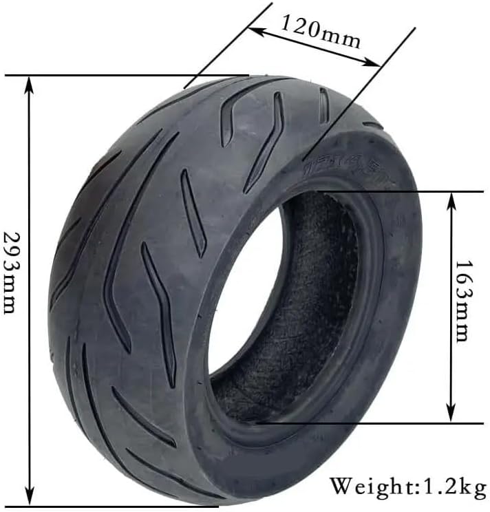 motorized scooter 12x4.50-6.5 Tubeless Tires for 12 Inch Electric Scooter Vacuum Tyre Wear-resistant Tires Parts Accessories motorized scooter, 001