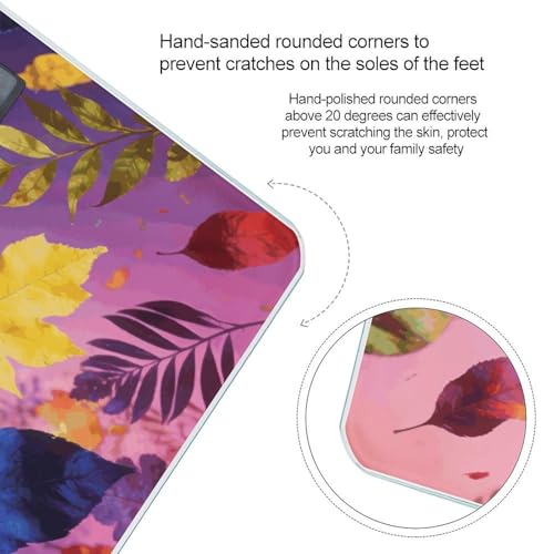 Báscula Digital de Baño Smart Colorful Leaf de Vidrio miniatura 4