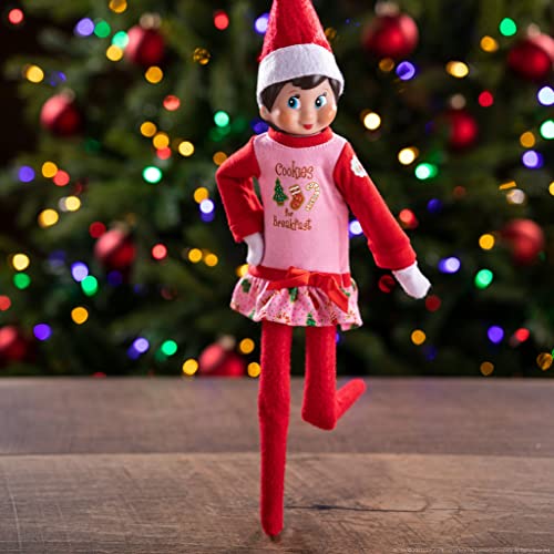 Elf on The Shelf: A Christmas Tradition Blue-Eyed Girl Light Tone Scout Elf with The Elf on the Shelf Claus Couture Collection Yummy Cookie Nightgown Elf on The Shelf: A Christmas Tradition Blue-Eyed Girl Light Tone Scout Elf with The Elf on the Shelf Claus Couture Collection Yummy Cookie Nightgown