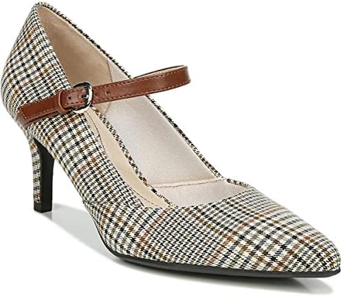LifeStride Womens Sandrine Pump Toffee Beige Plaid 6 M | Image 1