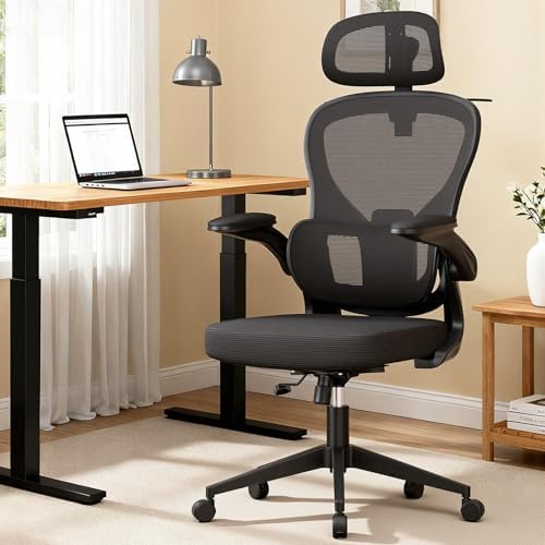 （22:00時点） GXTRACE オフィスチェア 椅子 デスクチェア ゲーミングチェア ハンガー搭載 可動式独立型ランパーサポート 跳ね上げ式アームレスト 3Dヘッドレスト 通気性メッシュ パソコンチェア (Black)