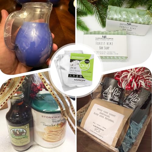 Morida MD546921519 50 Pcs 12X16 Inch Pof Heat Shrink Wrap Bags 100 Gauge, Softer, Clear Film For Gifts, Basket, Soaps Bottles, Diy Handmade Crafts thumb #5