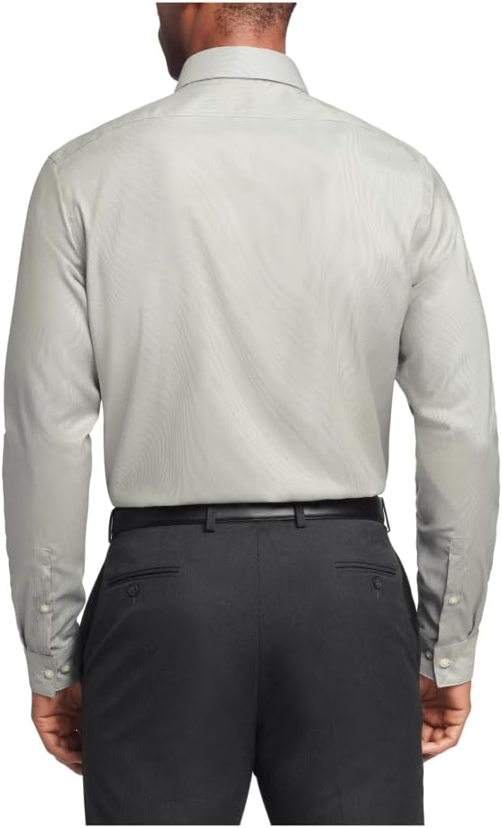 Calvin Klein Mens Dress Shirt Regular Fit Non Iron Stretch Stripe