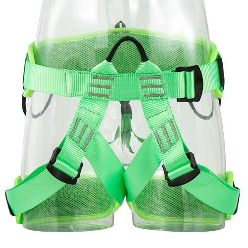 Image of Zeluga Half Body Climbing Harness with Thick Padding, Adjustable Safety Belt for Fall Protection