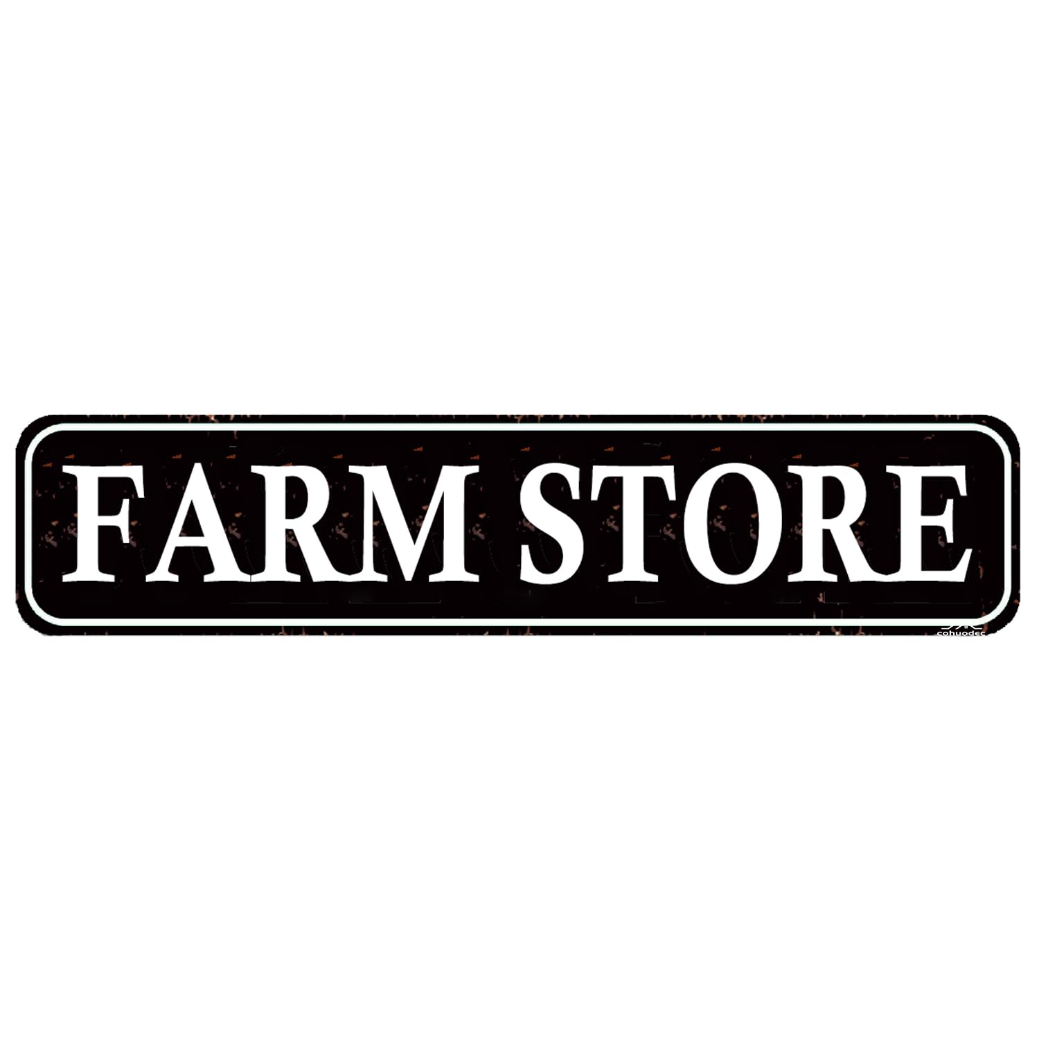 Farm Store Vintage Metal Sign - Rustic Country Market Decor,4x16 Inch
