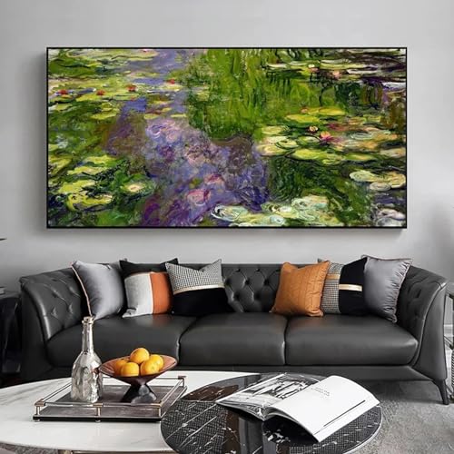 Affiche Monet nénuphars 80x160cm pour habiller un grand mur vide