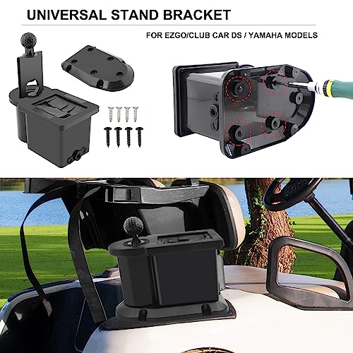 Roykaw Golf Cart Ball Washer and Cleaner,Golf Club Head Cleaner Compatible with EZGO Club Car Yamaha - Upgrade Club Car Precedent Bracket - Image 3