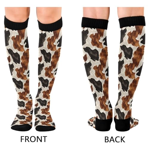 Image of Pigsaly Red White Polka Dot Womens Compression Socks Athletic Tube Sock Knee High Socks Outdoor Sport Socks