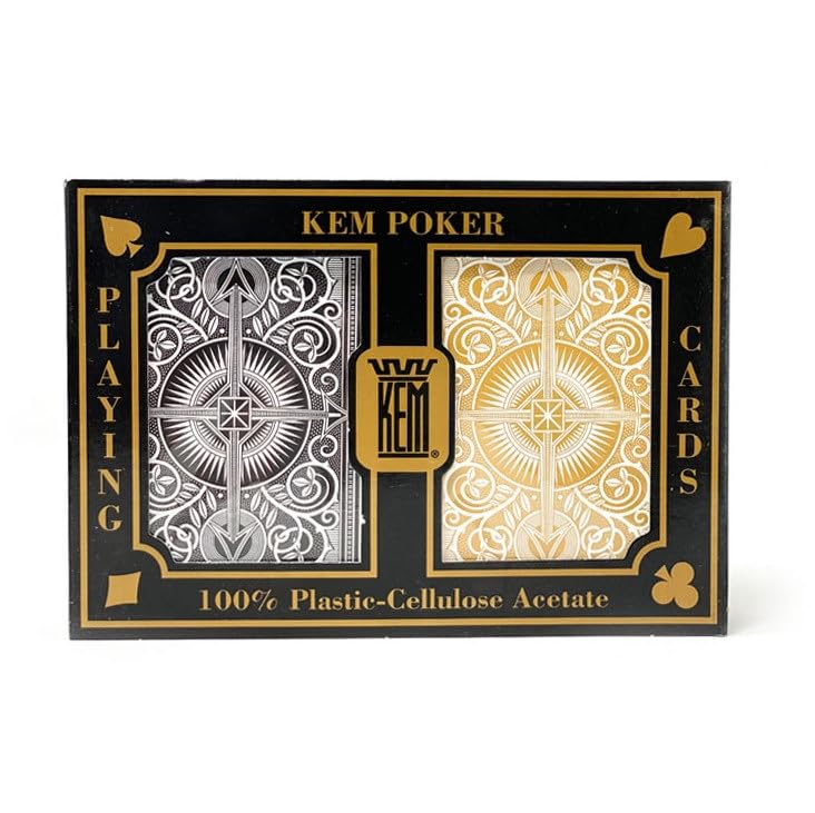 Kem Playing Cards Arrow Black and Gold Bridge Size- Standard Index Playing Cards Pack of 2 1017401 product thumbnail 3