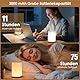 Bonsery LED Nachttischlampe 2er Set mit Fernbedienung, 3000mAh Stilllicht Touch Dimmbar mit 256 Farbwechsel & 3 Farbtemperaturen, Nachtlicht Dimmbar mit Memory Timer Funktion für Schlafen Stillen Büro