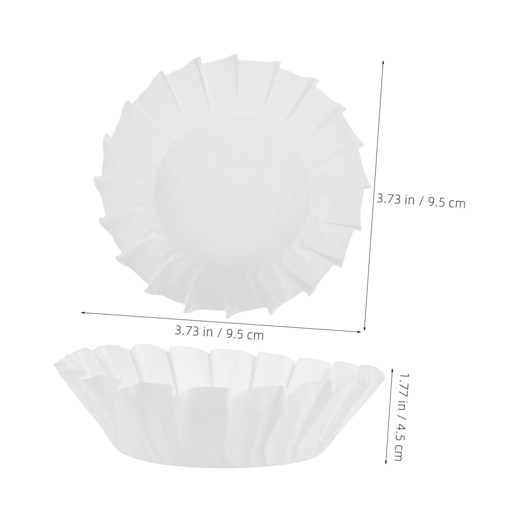 PRETYZOOM 250 Stk Baskisches Ölpapier Pergamentpapier Cupcake-Backförmchen Muffinförmchen für Cupcakes Muffin-Backförmchen Pappbecher einpacken Kuchen Muffinförmchen Silikonpapier Weiß