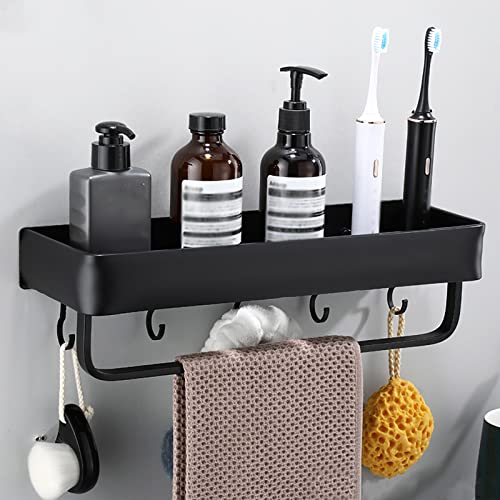 LMHAUSS Especiero de cocina montado en la pared con ganchos y toallero organizador para cocinas, restaurantes y bares plateados (40 cm) Vigorous