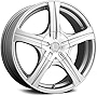 Ultra Wheel 403S Slalom Silver Wheel with Painted (17 x 7. inches /5 x 112 mm, 45 mm Offset)