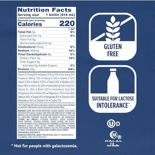 Ensure Max Protein Milk Chocolate Shake, 42g High Protein, 12 Pack - 5
