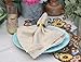 COTTON CRAFT Flax Linen Cloth Napkins with Lace - Set of 12 Lunch Dinner Napkins - Elegant Everyday Fall Harvest Thanksgiving Holiday Table Napkin - Washable Reusable Napkin - Oversized 20x20- Natural
