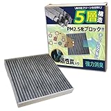 ON-EA61S キャリイ DA52T DA62T DA63T DA65T DB52T DA16T AY684/5-NS020 マツダ 1A01-61-148 スズキ 95860-81A10 エアコンフィルター 5層 車用 活性炭 炭 互換品 脱臭 清潔 抗菌 自動車 エアコン フィルター 交換 [並行輸入品]
