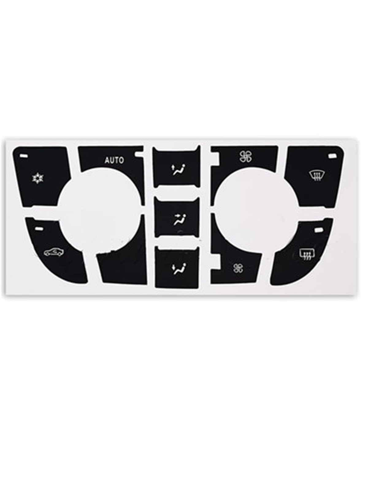 Button Trim Compatible with Vauxhall for Astra J Car Air Conditioning Radio Panel Button Sticker(Climate Type A)