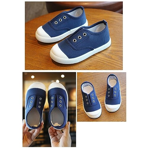 Kids Lace up Canvas Shoes Sneakers Athletic Running Tennis Sport Shoes Outdoor Flat Rubber Anti Slip Shoes2