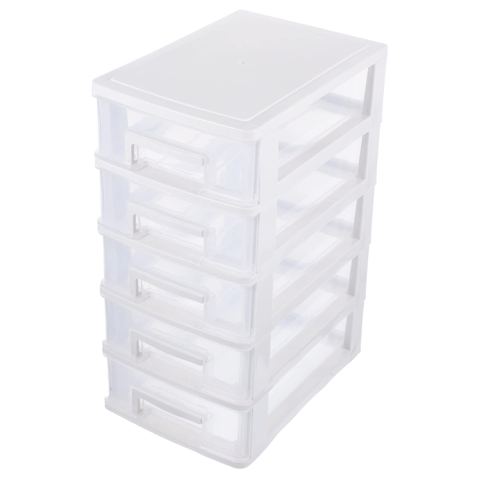 Alipis Organizzatore da Scrivania a Cassetti Multi-livello in Pp Bianco | Scatola da Tavolo per Soggiorno e Bagno, Stabile da Tenere, Facile da Pulire