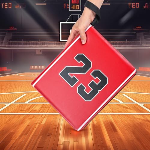 Basketball Card Binder 900 Pockets, Basketball Card Holder for Trading Cards, 3 Ring Sports Card Collection Binder with 50 Removable Sleeves, Christmas Gift