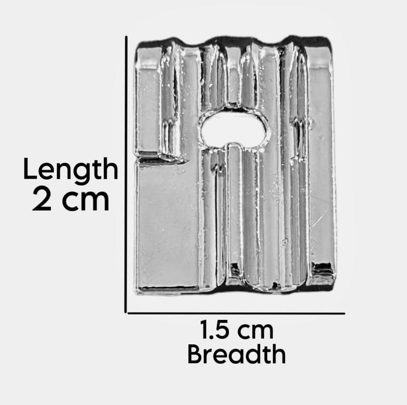 Image of ZENITH Combo Pico Piping Pressure Foot Snap on Type for Automatic Electric Low Shank Sewing Machines Suitable for Usha Janome Brother Singer etc Steel Finish (Combo Pico Piping)