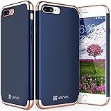 iPhone 7 Plus Case Vena Mirage Chrome Dock Friendly Slim Fit Hard Case Cover for Apple iPhone 7 Plus 6 point 4 inches Navy Blue Rose Gold