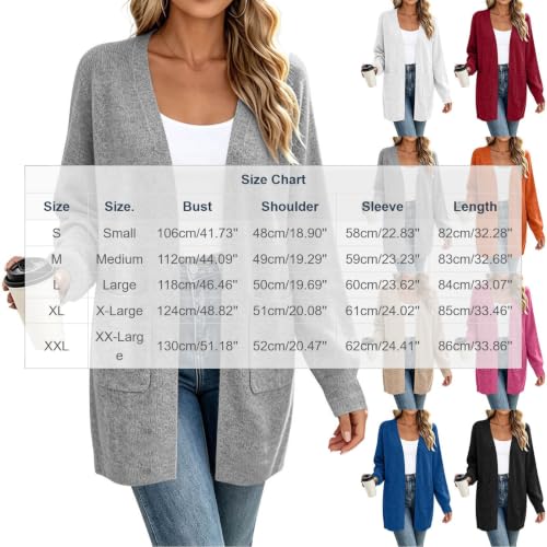 Cardigan Sweaters for Women Open Front Coats Long Sleeve Fashion Jackets - image 4