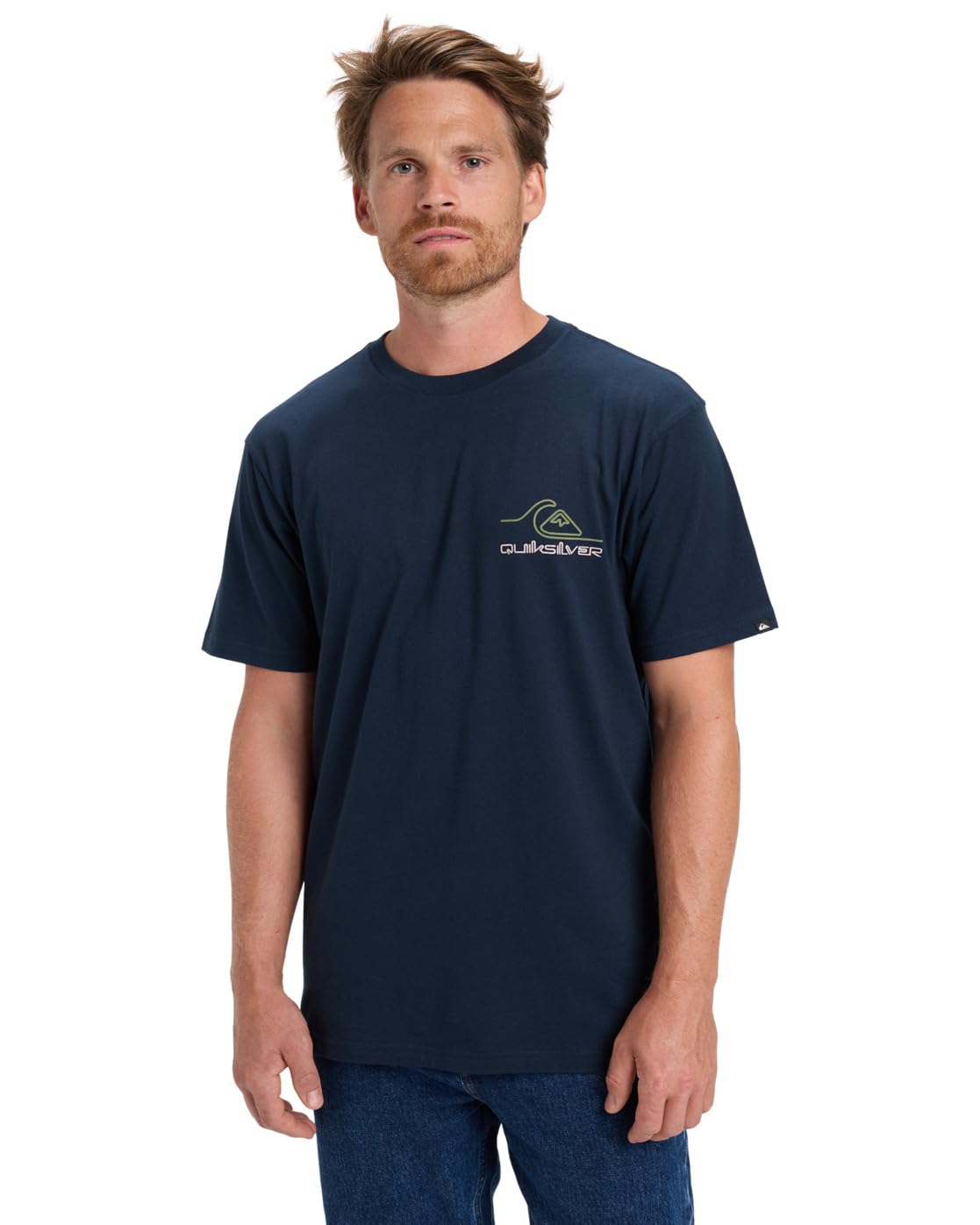 Quiksilver Short-Sleeved T-Shirt Light Waves SS Men's Black XXL